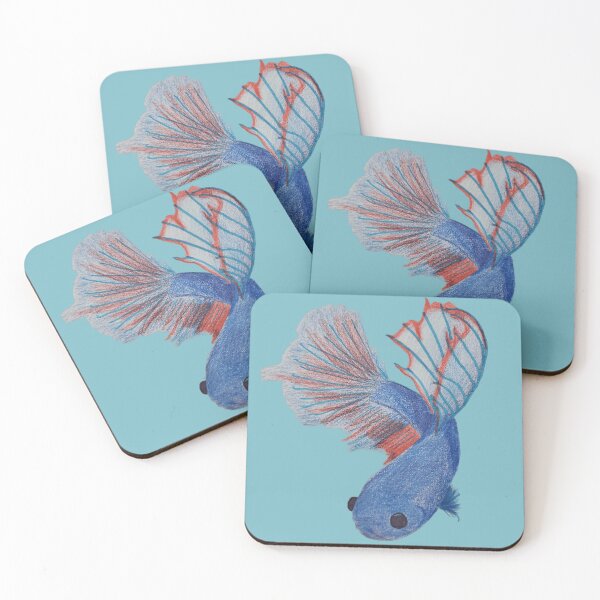 Item preview, Blue Betta Fish designed and sold by cinemou-art.