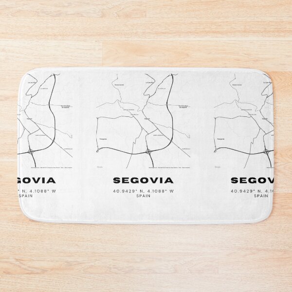 Item preview, Segovia Spain Map Print – Minimalist Black & White Poster designed and sold by RM-Journey.