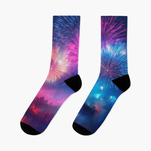 Item preview, Fireworks at night over a river designed and sold by Design your dreams.