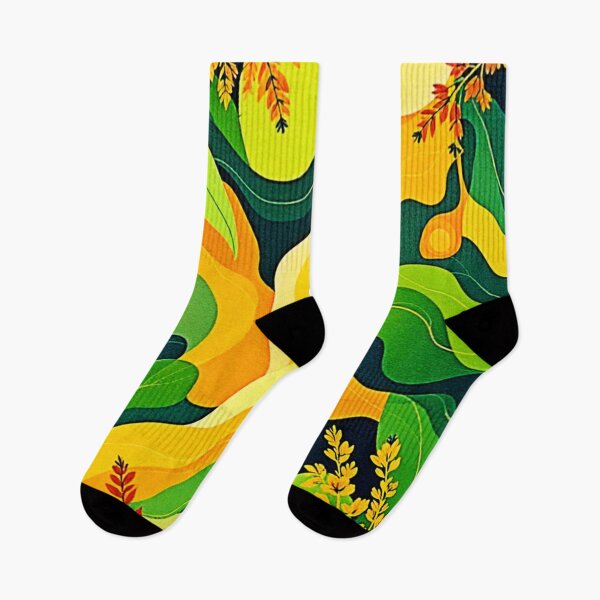 Item preview, Vibrant Abstract Botanical Art designed and sold by Health And Fitness Posts e-Store.