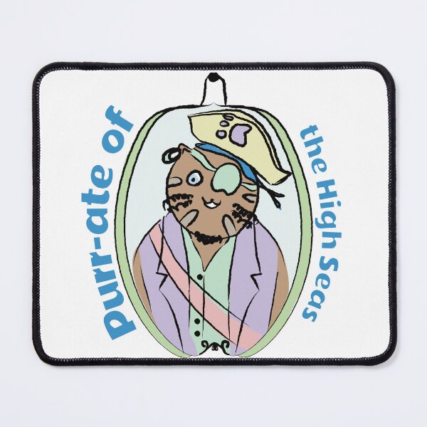 Item preview, Pirate of the High Seas - Pirate Cat - Sailor Cat - Meet Pirate Cat  - Cat Doodles designed and sold by ArtFisher.