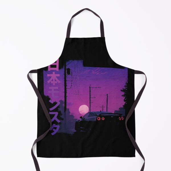 Item preview, Vaporwave Nissan GT-R R35 – Japanese Monster Sunset Street Scene designed and sold by TheArtOfCar.