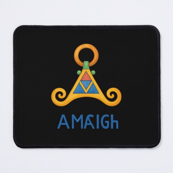 Item preview, Amazigh Fibula with Tifinagh Art – Watercolor Style designed and sold by ALITOPRINCE.