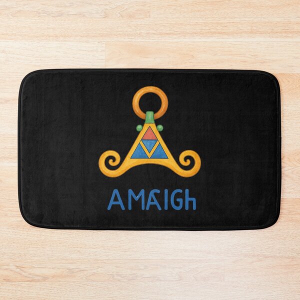 Item preview, Amazigh Fibula with Tifinagh Art – Watercolor Style designed and sold by ALITOPRINCE.