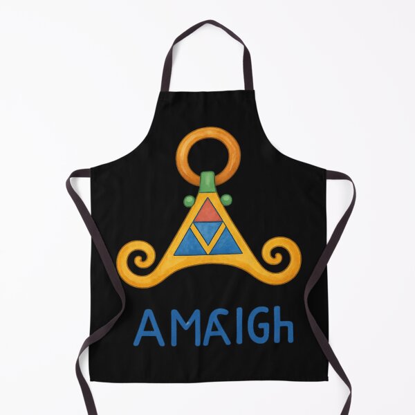 Item preview, Amazigh Fibula with Tifinagh Art – Watercolor Style designed and sold by ALITOPRINCE.