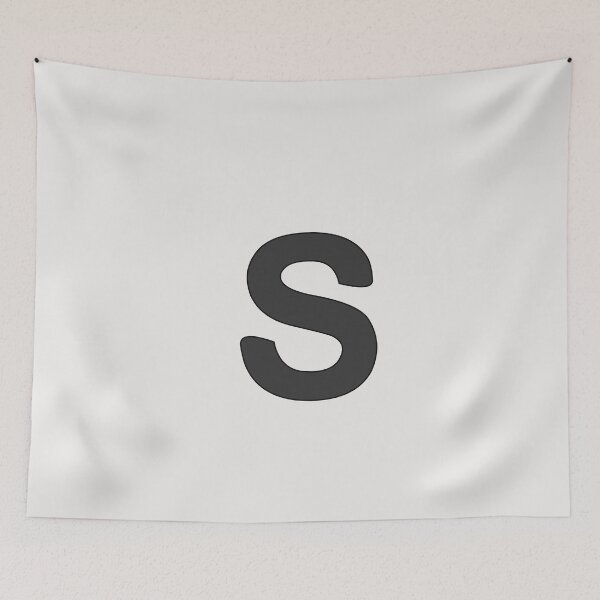 Item preview, letter s black designed and sold by ZiphGames.