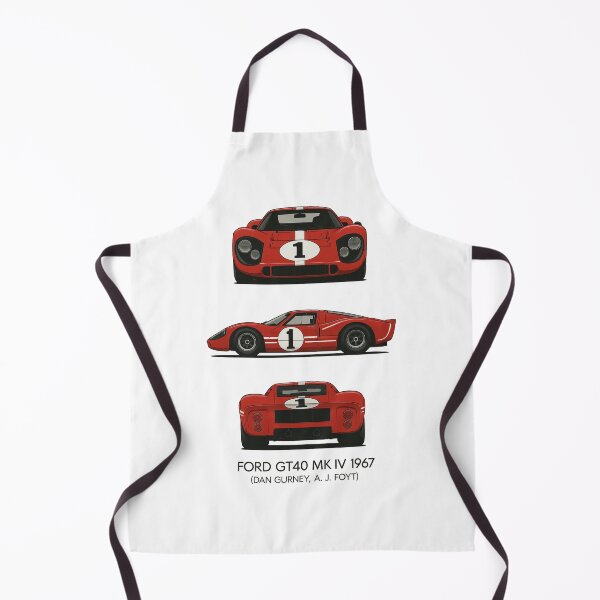 Item preview, 1967 Ford GT40 MK IV – Triple View Le Mans Winning Race Car Artwork designed and sold by TheArtOfCar.