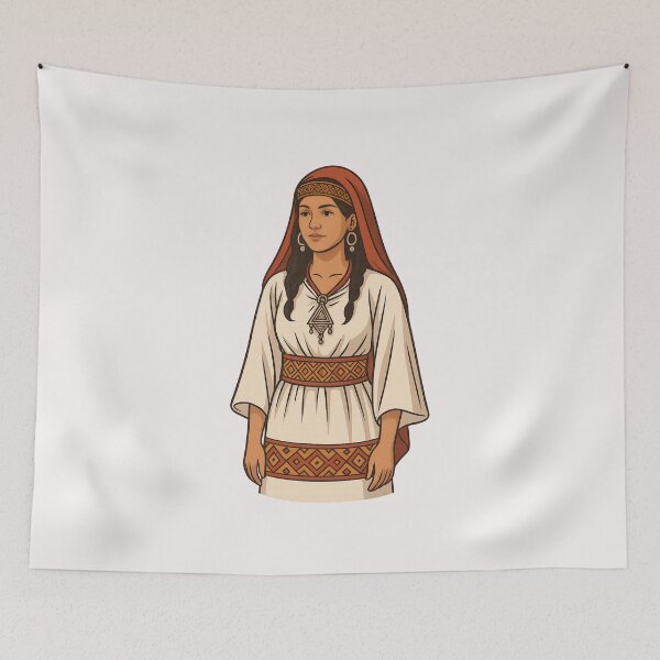 Item preview, Amazigh Woman in Traditional Attire – Cultural Portrait designed and sold by ALITOPRINCE.