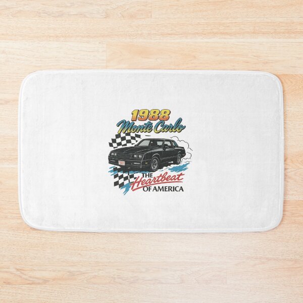 Item preview, 1988 Chevy Monte Carlo – Retro Muscle Car Art with "Heartbeat of America" Vintage Style designed and sold by TheArtOfCar.