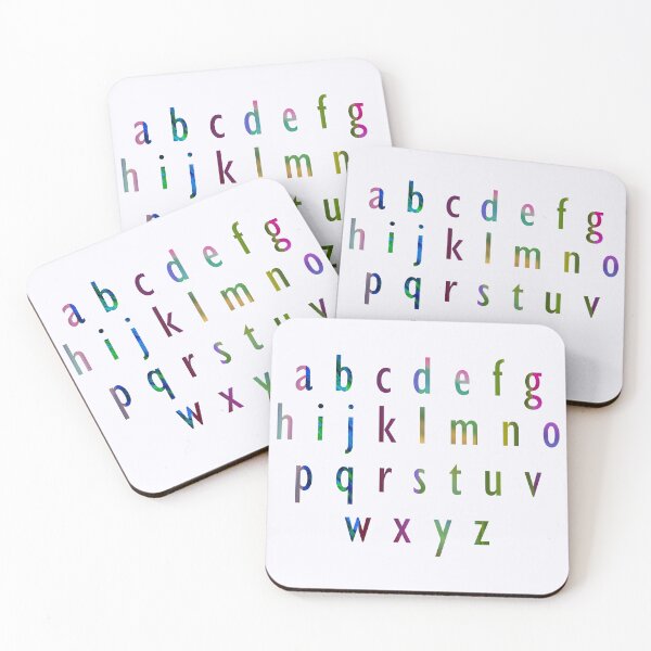 Item preview, Fun and Colorful English Alphabet Letters designed and sold by WD-Artist.