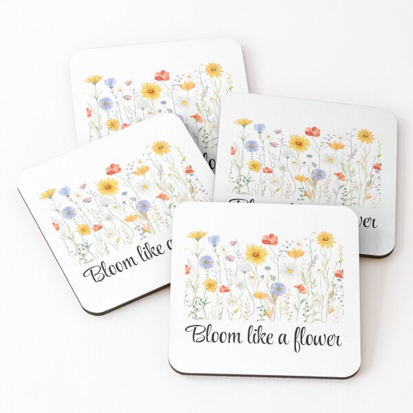 Item preview, Bloom Like a Flower - Whimsical Watercolor Floral Illustration designed and sold by Arte Zen.