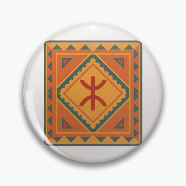 Item preview, Amazigh Z Symbol in Kilim-Inspired Geometric Pattern designed and sold by ALITOPRINCE.