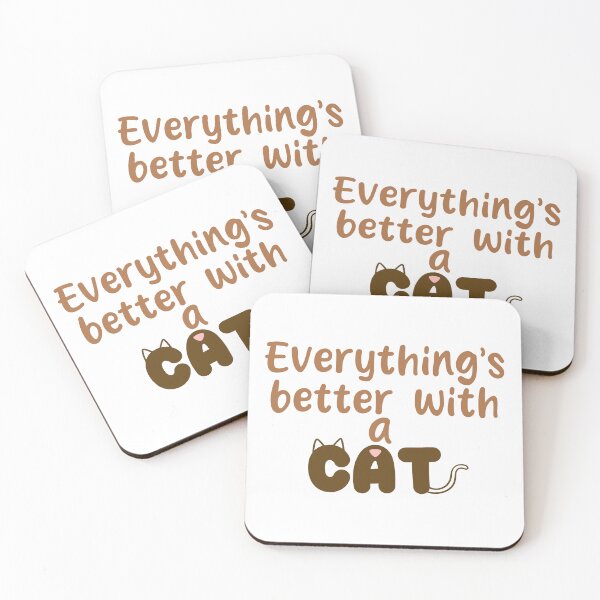 Item preview, Better With Cat designed and sold by Kitramina’s Shop.