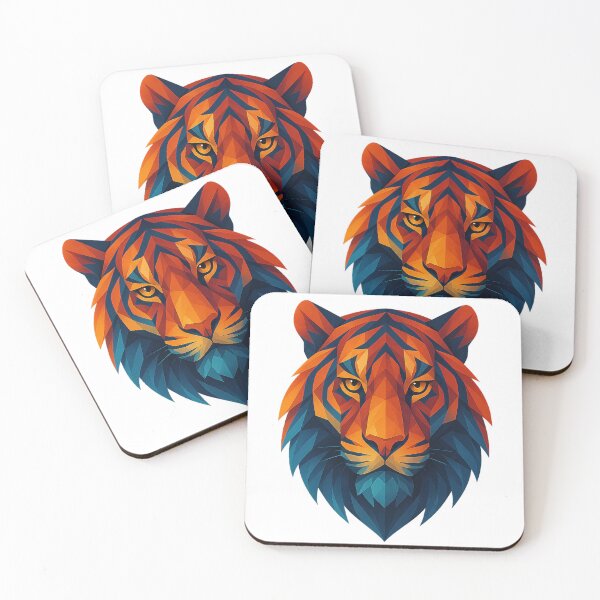 Item preview, Geometric Tiger – Precision & Power designed and sold by PastimeMastery.