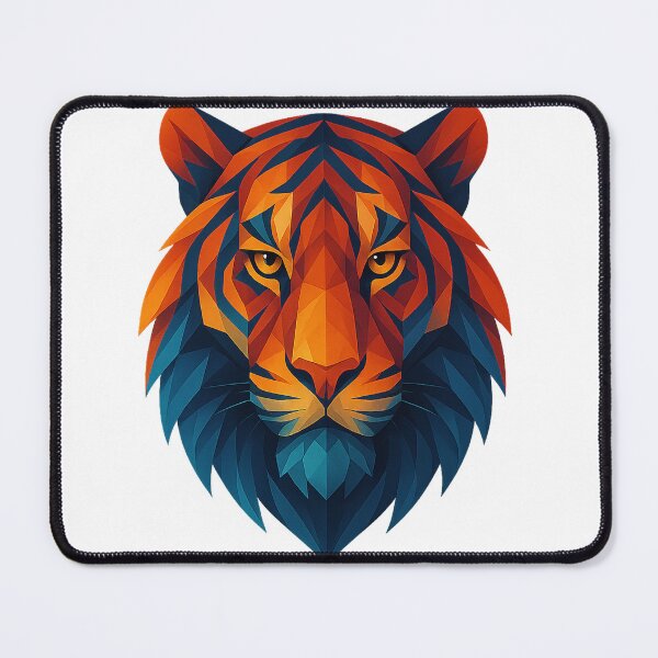Item preview, Geometric Tiger – Precision & Power designed and sold by PastimeMastery.