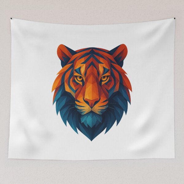 Item preview, Geometric Tiger – Precision & Power designed and sold by PastimeMastery.