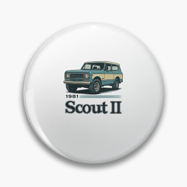 Item preview, 1981 International Scout II – Retro 4x4 SUV Art with Vintage Two-Tone Design designed and sold by TheArtOfCar.