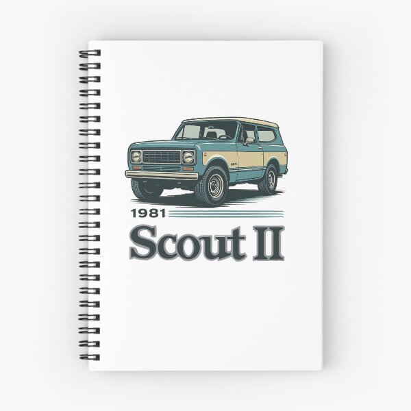 Aperçu de l'œuvre International Scout II 1981 – SUV 4x4 rétro au design bicolore vintage créée et vendue par TheArtOfCar.