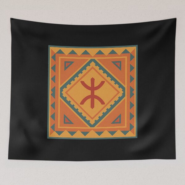 Item preview, Amazigh Z Symbol in Kilim-Inspired Geometric Pattern designed and sold by ALITOPRINCE.