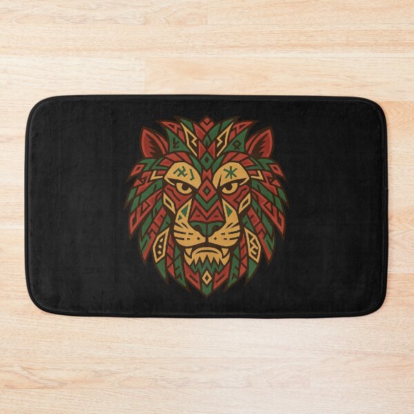 Item preview, Amazigh Lion Mask – Tribal Symbolism & Geometric Power designed and sold by ALITOPRINCE.