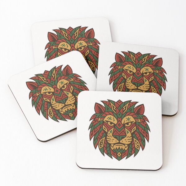 Item preview, Amazigh Lion Mask – Tribal Symbolism & Geometric Power designed and sold by ALITOPRINCE.