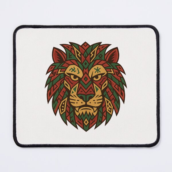 Item preview, Amazigh Lion Mask – Tribal Symbolism & Geometric Power designed and sold by ALITOPRINCE.