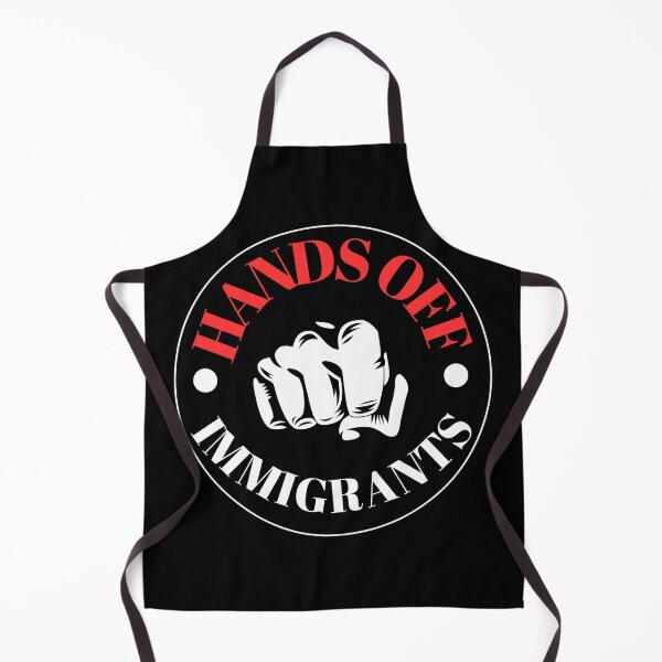 Item preview, Hands off Immigrants Protest Flair designed and sold by ProtestThreads.