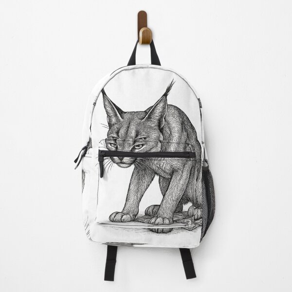 Item preview, Predator’s Gaze – Caracal in Ink designed and sold by cottoncode.