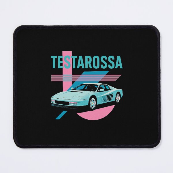 Item preview, Ferrari Testarossa Retro Art – 80s Vaporwave Miami Aesthetic Sports Car Design designed and sold by TheArtOfCar.
