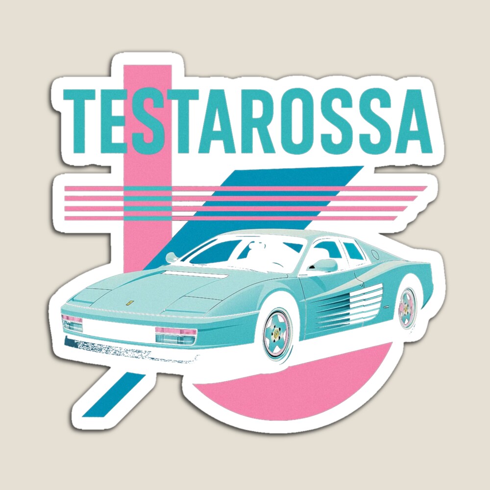 Ferrari Testarossa année 80 Poster