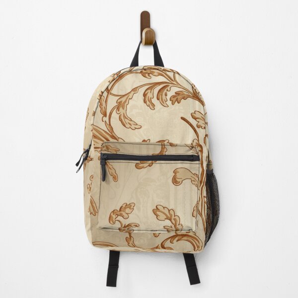Item preview, Elegant Vintage Baroque Floral Pattern – Golden Brown Ornate Design designed and sold by Ink And Inspire.