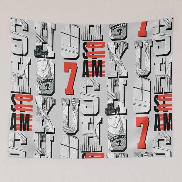 Artikelvorschau, 7 Shohoku Hoch | Basketball Dunk Varsity, Retro Manga T-Shirt entworfen und verkauft von SALENTOmadness.