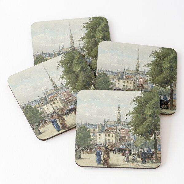 Item preview, Place Saint-Michel in Paris around 1900 designed and sold by 19th Century in Color.