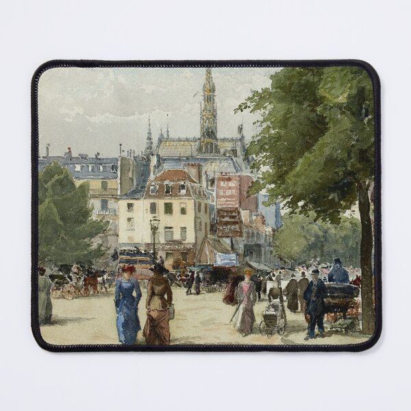 Item preview, Place Saint-Michel in Paris around 1900 designed and sold by 19th Century in Color.