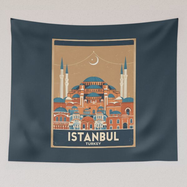 Item preview, A Vintage Travel Illustration of Istanbul - Turkey designed and sold by GoodOldVintage.