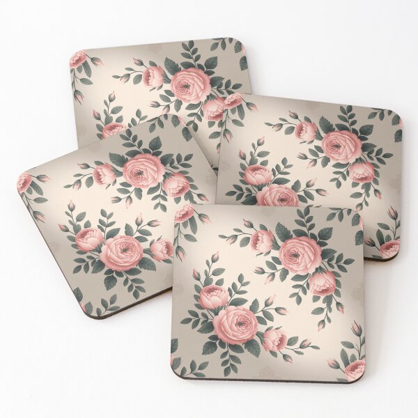 Item preview, Vintage floral pattern designed and sold by Ink And Inspire.