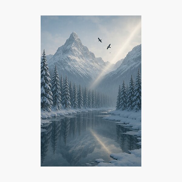 Item preview, Snowy Mountains designed and sold by FlatoutVisuals.