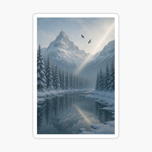 Item preview, Snowy Mountains designed and sold by FlatoutVisuals.