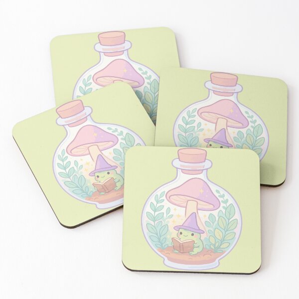 Item preview, Cute Frog Reading Book Pastel Plants designed and sold by TomFrontierArt.