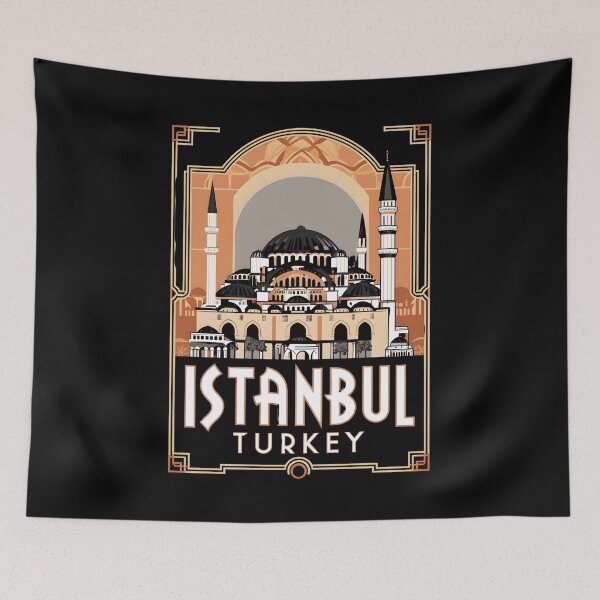 Item preview, A Vintage Travel Illustration of Istanbul - Turkey designed and sold by GoodOldVintage.