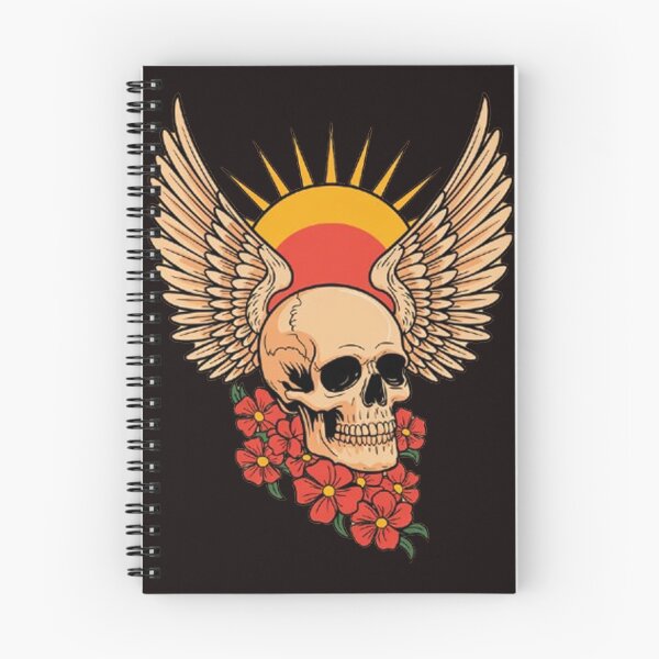 Item preview, Skull with wings in neo-traditional style-2. designed and sold by Lilashakti ⭐️ ⭐️ ⭐️ ⭐️ ⭐️.
