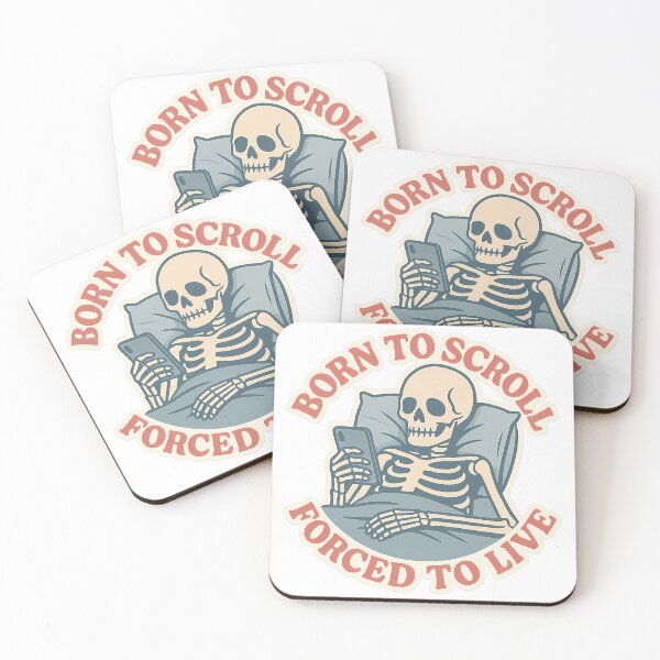 Item preview, Born to Scroll, Forced to Live designed and sold by Vitalka-uk.