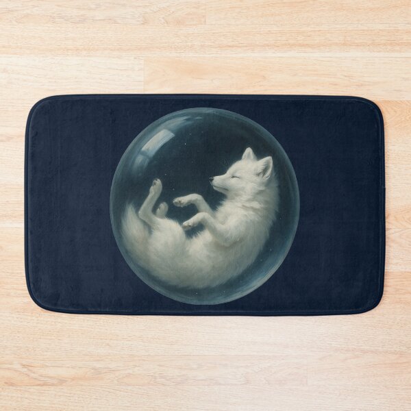 Item preview, White fox inside a sphere designed and sold by Animals - WildSpirit.