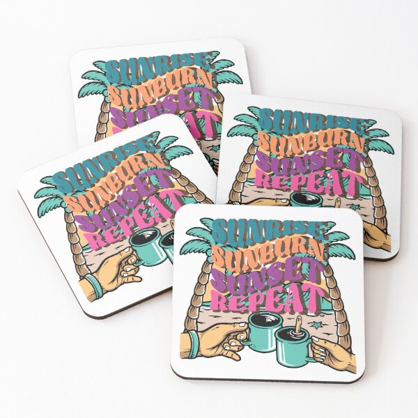 Item preview, Sunrise, Sunburn, Sunset, Repeat - Retro Summer designed and sold by PumpkinSupreme.