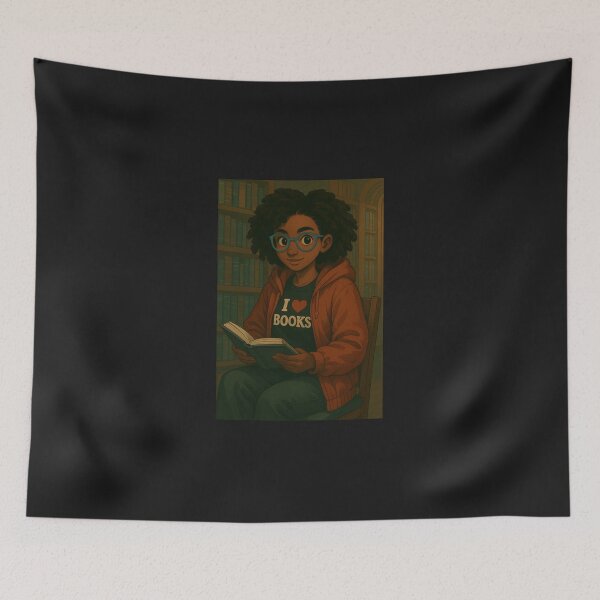 Item preview, I Heart Books Girl Library 2 designed and sold by Antuan Simmons.