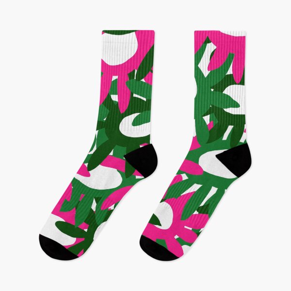 Item preview, Bold Vivid Mid Century Modern Pattern in Pink and Green designed and sold by Deutschic.