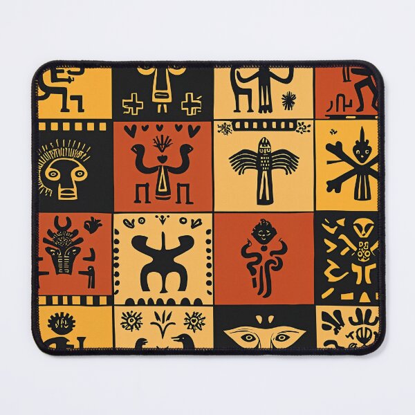 Item preview, Bold African Tribal Symbolism designed and sold by BoBiloArt.