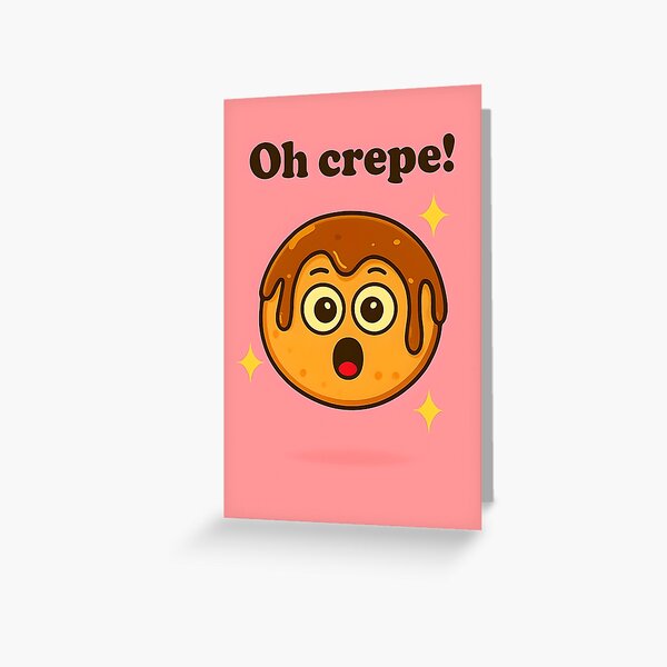 Vista previa del artículo con la obra «¡Oh, Crepe! – Divertido juego de palabras con panqueques», diseñado y vendido por Studio-Canvas.