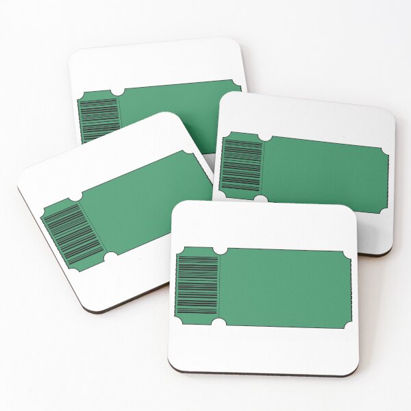 Item preview, Green Ticket - Blank designed and sold by SquirrelsStore.