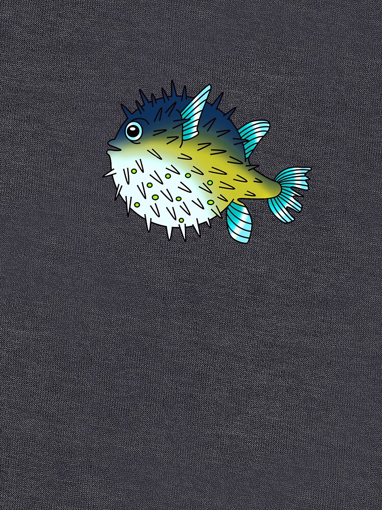 Deep Blue Sea Pufferfish by Vintage101